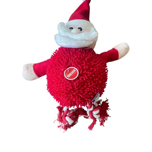 Multipet Christmas Dog Toys Santa & Reindeer w/ Squeaker Stocking Stuffers - Picture 2 of 10